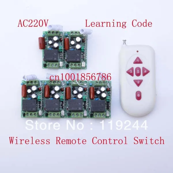 220V 1CH Radio RF Wireless Remote Control Switch 6Receiver& transmitter Learning Code 315/433Mhz mini size
220V 1CH Radio RF Wireless Remote Control Switch 6Receiver& transmitter Learning Code 315/433Mhz mini size
