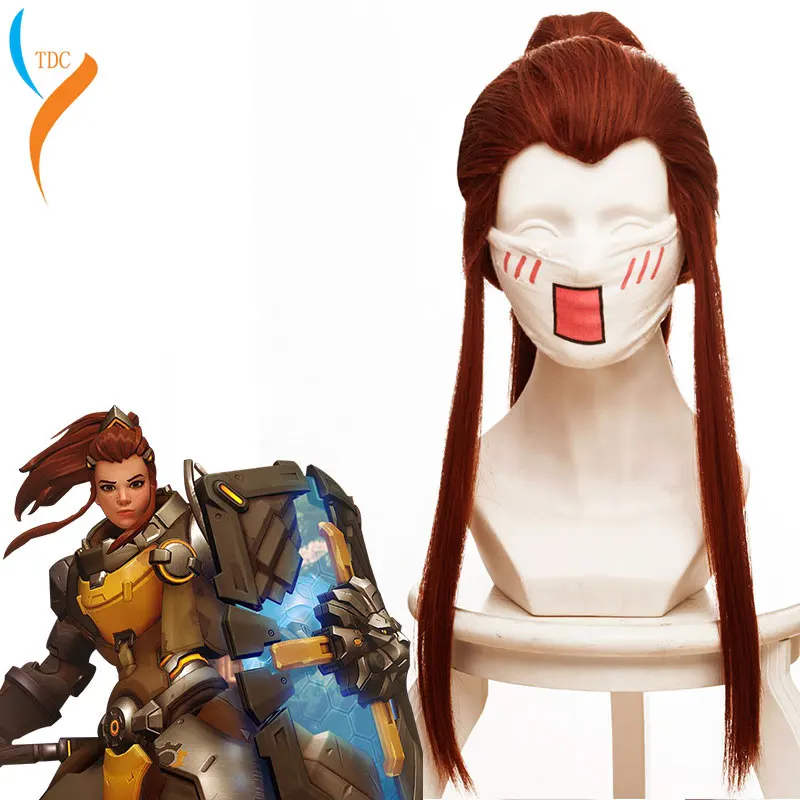 High Quality Game Brigitte Wigs Brigitte Heat Resistant Synthetic Hair Red Brown Ponytail Cosplay Wig+ Wig Cap
High Quality Game Brigitte Wigs Brigitte Heat Resistant Synthetic Hair Red Brown Ponytail Cosplay Wig+ Wig Cap