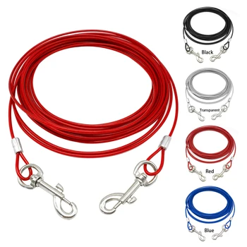 3m 5m 10m Tie Out Cable Leash For Dogs Outdoor Camping Picnics Pet Dog Wire Lead Leash Bite Proof Red White Black Blue
3m 5m 10m Tie Out Cable Leash For Dogs Outdoor Camping Picnics Pet Dog Wire Lead Leash Bite Proof Red White Black Blue