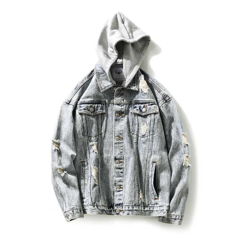 Autumn New Denim Jacket Men Fashion Washed Solid Color Casual Hooded Denim Jacket Man Streetwear Hip Hop Loose Bomber Jacket
Autumn New Denim Jacket Men Fashion Washed Solid Color Casual Hooded Denim Jacket Man Streetwear Hip Hop Loose Bomber Jacket