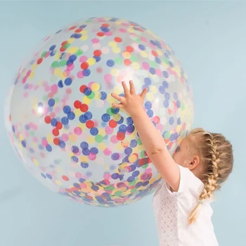 36 Inch Transparent Latex Balloons Toys for Children Kids Party Multicolor Balloon with Gold Silver Confetti Gift
36 Inch Transparent Latex Balloons Toys for Children Kids Party Multicolor Balloon with Gold Silver Confetti Gift