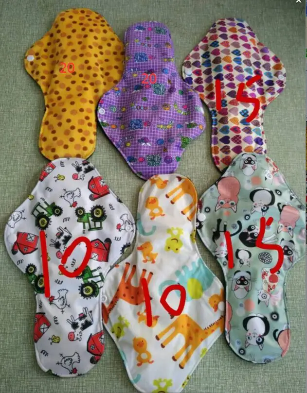 Bamboo Mama's Cloth Printed Menstrual Pads Liners Washable Colorful 1 layer PUL+3 layer MF+1 layer Charcoal bamboo 10 pcs /lot
Bamboo Mama's Cloth Printed Menstrual Pads Liners Washable Colorful 1 layer PUL+3 layer MF+1 layer Charcoal bamboo 10 pcs /lot