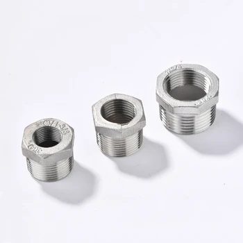 1/8" 1/4" 3/8" 1/2" 3/4" 1" BSP Male To Female Thread 304 Stainless Steel Reducer Bushing Reducing Pipe Fitting Connector
1/8" 1/4" 3/8" 1/2" 3/4" 1" BSP Male To Female Thread 304 Stainless Steel Reducer Bushing Reducing Pipe Fitting Connector