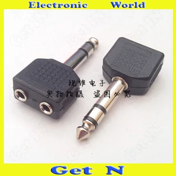 10pcs Audio Adapter Connector Converting 3-Pole/Pin 6.5/6.35 to Dual 3.5 Female 6.5/6.35 Dual Track to Double 3.5
10pcs Audio Adapter Connector Converting 3-Pole/Pin 6.5/6.35 to Dual 3.5 Female 6.5/6.35 Dual Track to Double 3.5