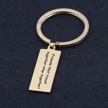 Stainless Steel Keychain Engraved Friends That Travel Together Stay Together Gift For Good Friend Enhance Friendship Key Ring
Stainless Steel Keychain Engraved Friends That Travel Together Stay Together Gift For Good Friend Enhance Friendship Key Ring