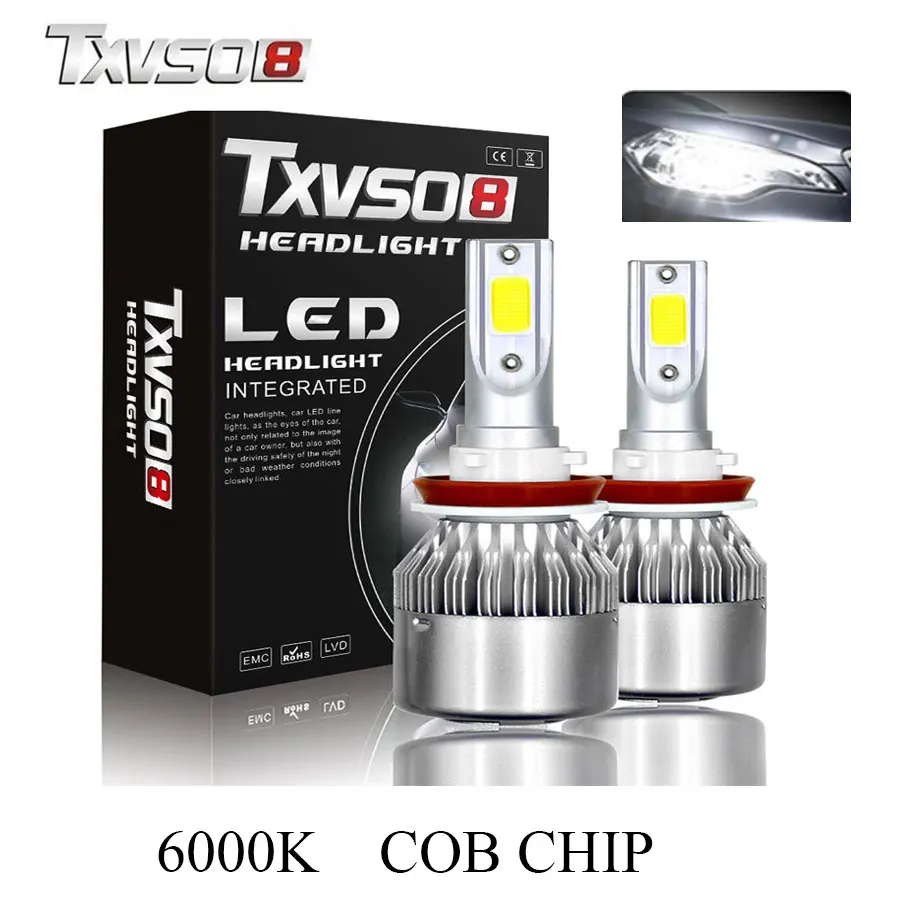 TXVSO8 2Pcs h11 led 110W Car Headlight Kit COB Chip White 6000K motorcycle Fog HeadLamp 9600LM Auto Single Light Beam Lamp 12V
TXVSO8 2Pcs h11 led 110W Car Headlight Kit COB Chip White 6000K motorcycle Fog HeadLamp 9600LM Auto Single Light Beam Lamp 12V