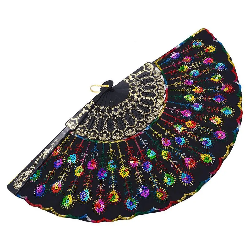 Folding Exquisite Sequins Peacock Feather Pattern Embroidery Craft, Decoration, Fan 42cm/16.5inches Gift
Folding Exquisite Sequins Peacock Feather Pattern Embroidery Craft, Decoration, Fan 42cm/16.5inches Gift