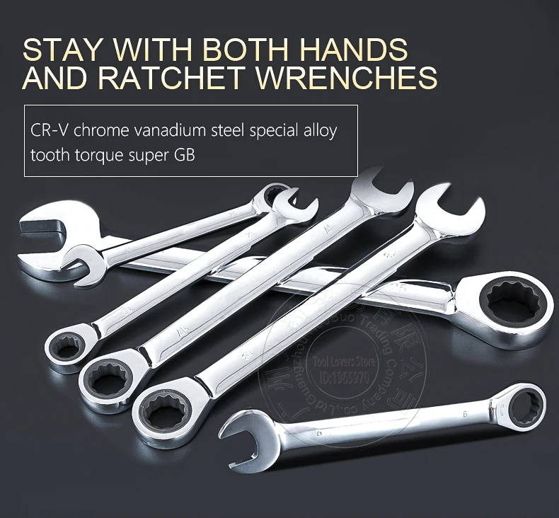 Open End Combination Ratchet Wrenches Set Use for Car Repair Home Improvement Spanner A Set of Key
Open End Combination Ratchet Wrenches Set Use for Car Repair Home Improvement Spanner A Set of Key