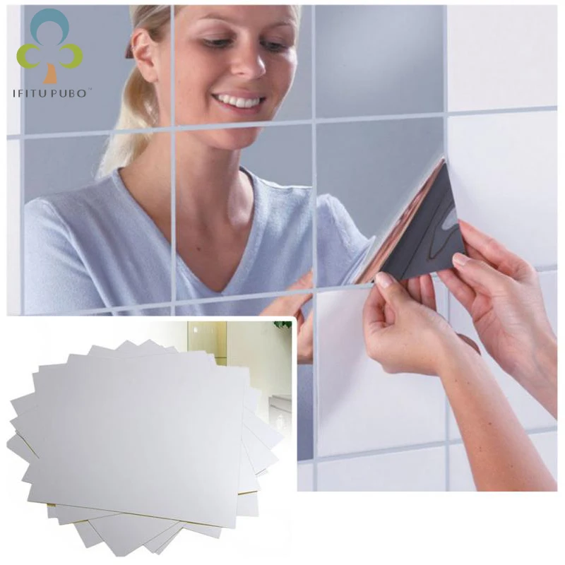 9pcs/set 15CM Square Mirror Paster Mirrors Sticker Silver Layer Reflective Glass Protective Film Stickers Building Decor RQX
9pcs/set 15CM Square Mirror Paster Mirrors Sticker Silver Layer Reflective Glass Protective Film Stickers Building Decor RQX
