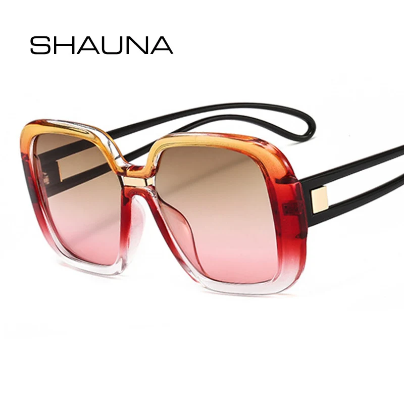 SHAUNA Mixed Colors Oversized Women Sunglasses Square Brand Designer Fashion Gradient Sun Glasses Men
SHAUNA Mixed Colors Oversized Women Sunglasses Square Brand Designer Fashion Gradient Sun Glasses Men