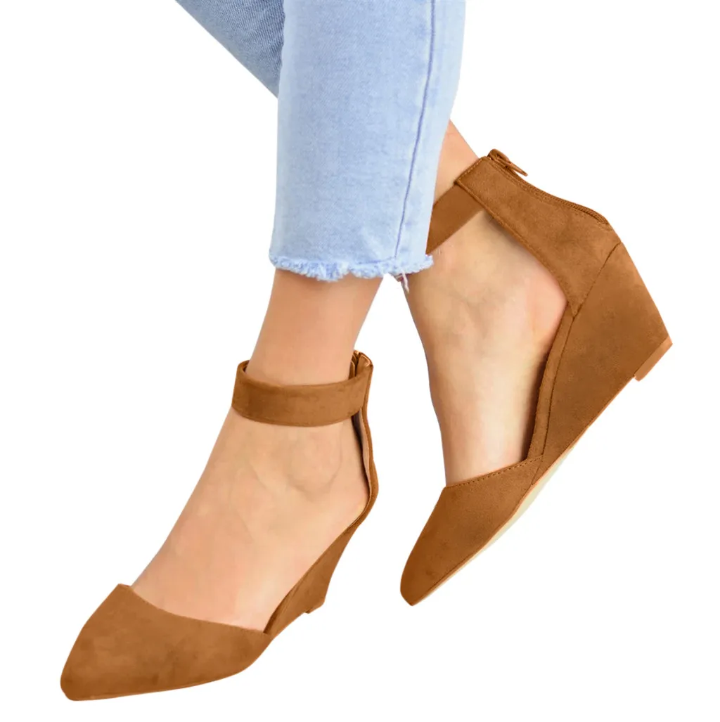 Women's platform sandals wedges high heel Buckle Strap Roman Sandals Ladies Solid summer sandals Ankle Strap Zipper Shoes #G35
Women's platform sandals wedges high heel Buckle Strap Roman Sandals Ladies Solid summer sandals Ankle Strap Zipper Shoes #G35