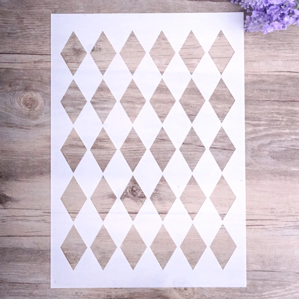 A4 Size DIY Craft Harlequin Stencils For Walls Painting Scrapbooking Stamping Stamps Album Decorative Embossing Paper Cards
A4 Size DIY Craft Harlequin Stencils For Walls Painting Scrapbooking Stamping Stamps Album Decorative Embossing Paper Cards
