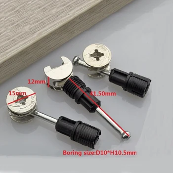 100sets/lot Cam Connector Knock Down K/D 2 in 1 Connectors Furniture Cabinet Quick
100sets/lot Cam Connector Knock Down K/D 2 in 1 Connectors Furniture Cabinet Quick