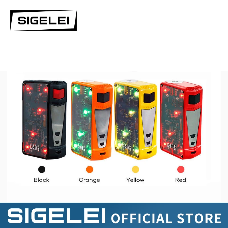 Vape Box Mod 200 Вт TC superpower 2017 новейший оригинальный Sigelei цветной светодиодный