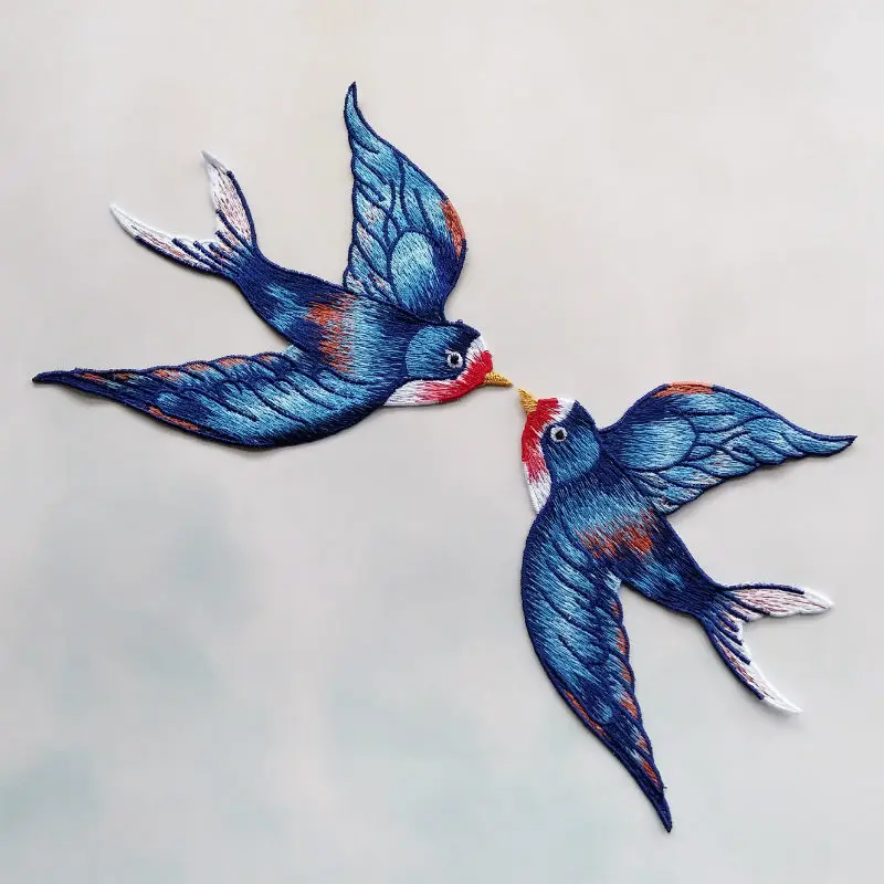 1 Pair Flying Swallow Applique Embroidered Sew on Cute Birds Patches For Clothes Bag Diy Craft Wedding Home Decoration Fashion
1 Pair Flying Swallow Applique Embroidered Sew on Cute Birds Patches For Clothes Bag Diy Craft Wedding Home Decoration Fashion