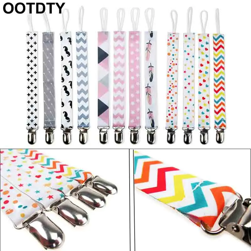 4 Pcs/Set Pacifier Chain Floral Print Soother Nipple Holder Teether Rope Strap Metal Clip Toddler Teething Nursing Care Baby
4 Pcs/Set Pacifier Chain Floral Print Soother Nipple Holder Teether Rope Strap Metal Clip Toddler Teething Nursing Care Baby