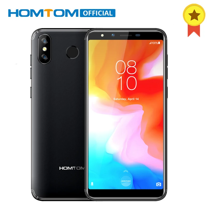 

HOMTOM H5 3GB RAM 32GB ROM Quad Core 5.7"HD Display Mobile Phone Fast Charge Face ID Fingerprint 13MP 3300mAh 4G LTE Smartphone