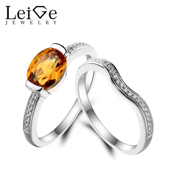 Leige Jewelry Natural Citrine Ring Citrine Engagement Ring Yellow Gemstone Bridal Sets Rings 925 Sterling Silver Gifts for Women
Leige Jewelry Natural Citrine Ring Citrine Engagement Ring Yellow Gemstone Bridal Sets Rings 925 Sterling Silver Gifts for Women