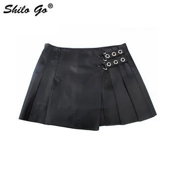 Leather Skirt Womens Autumn Fashion sheepskin genuine leather pleated Skirt round metal A Line high waist asymmetrical
Leather Skirt Womens Autumn Fashion sheepskin genuine leather pleated Skirt round metal A Line high waist asymmetrical
