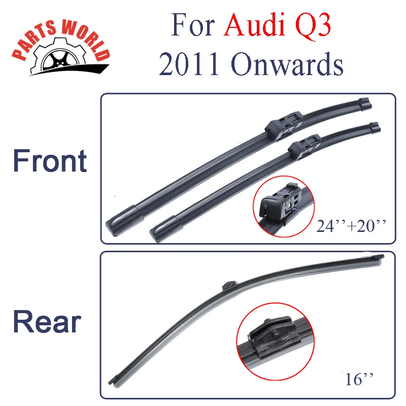 Audi Q3 8U 2011-2016 Bosch Rear Wiper Blade Windscreen Windshield Replace