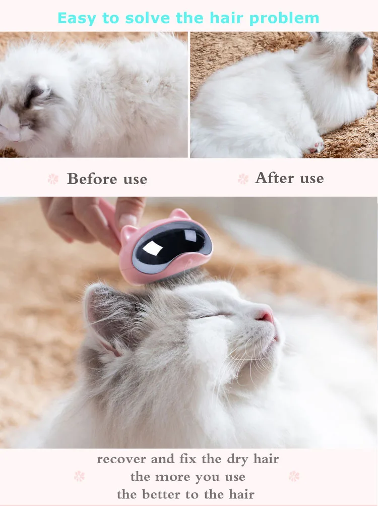 MySudui Cats Comb Brush Grooming Tool Stainless Steel Shedding Cats Products For Pet Hair Remover Accessories Dropship Wholesale (2)