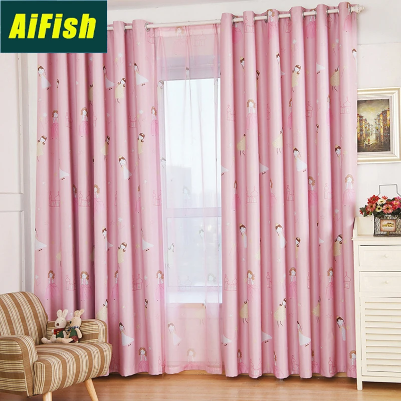 Insulated Cartoon Printed Blackout Curtains for Girls Bedroom Pink Sheer Voile Curtain Panels Ready Made Window Cortina WP1392
Insulated Cartoon Printed Blackout Curtains for Girls Bedroom Pink Sheer Voile Curtain Panels Ready Made Window Cortina WP1392