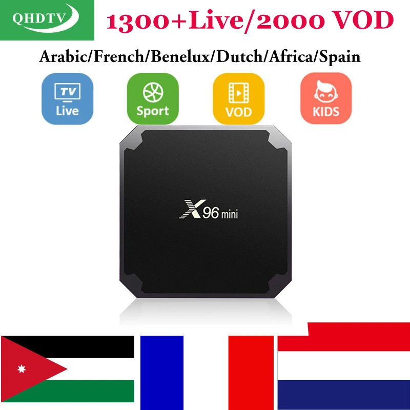 X96mini Android6.0 tv box with 1 year QHDTV France Arabic Africa Benelux Tunisia Algeria European Germany Italy UK IPTV X96 mini
X96mini Android6.0 tv box with 1 year QHDTV France Arabic Africa Benelux Tunisia Algeria European Germany Italy UK IPTV X96 mini