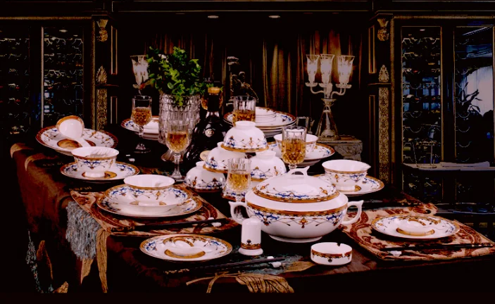 2019 Fashion European Luxury Ceramic Tableware Dish Set 56 Tableware Home Bowl Bone China Wedding Gift Household Dinnerware Sets
2019 Fashion European Luxury Ceramic Tableware Dish Set 56 Tableware Home Bowl Bone China Wedding Gift Household Dinnerware Sets