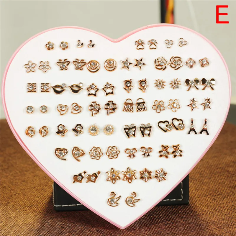 New 36 Pairs Pack Set Mixed Stud Earrings For Women Alloy Ear Studs Fashion Heart Flower Bow Cat Cute Earrings Jewelry Wholesale
New 36 Pairs Pack Set Mixed Stud Earrings For Women Alloy Ear Studs Fashion Heart Flower Bow Cat Cute Earrings Jewelry Wholesale