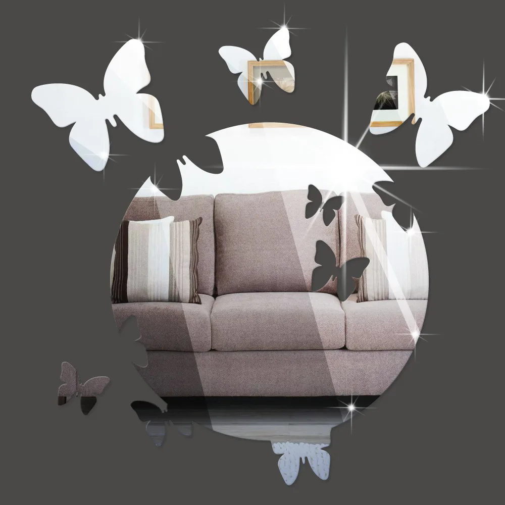 Romantic Animal Butterfly Surrounds Effect Wall Mirror Stickers Living Room Bedroom Bathroom Kitchen Waterproof Mosaic PET
Romantic Animal Butterfly Surrounds Effect Wall Mirror Stickers Living Room Bedroom Bathroom Kitchen Waterproof Mosaic PET
