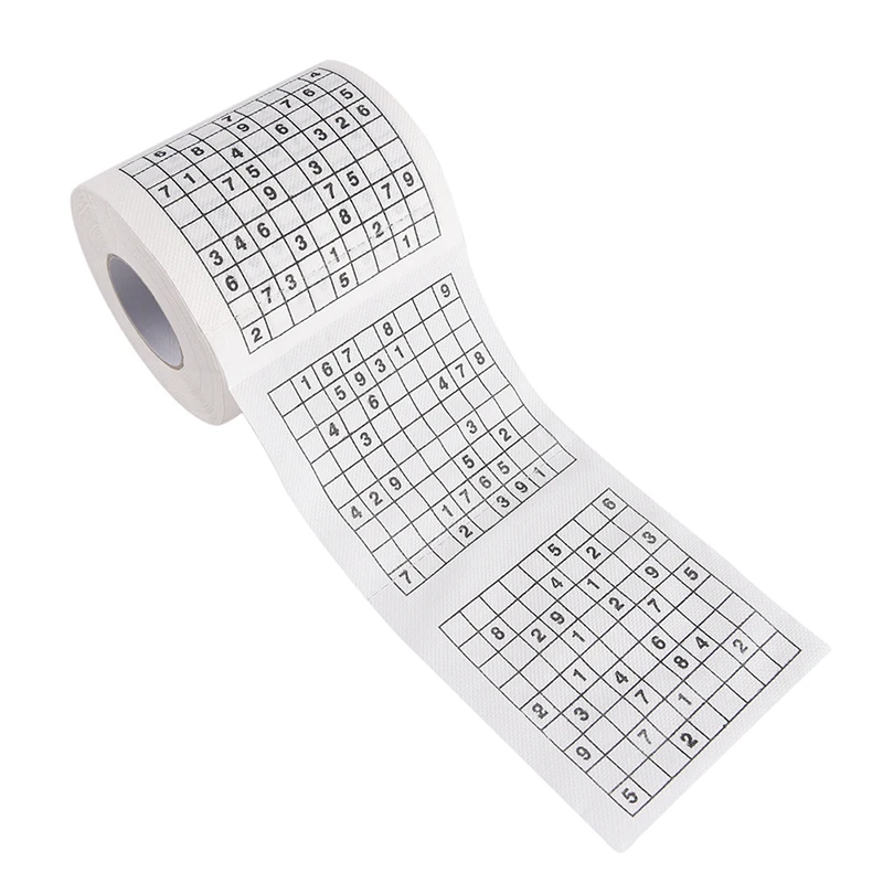 New 1 Roll 2 Ply Novelty Funny Number Sudoku Printed WC Bath Funny Toilet Paper Tissue Bathroom Supplies Jag Gift
New 1 Roll 2 Ply Novelty Funny Number Sudoku Printed WC Bath Funny Toilet Paper Tissue Bathroom Supplies Jag Gift