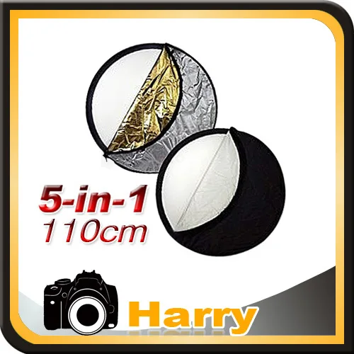 5 in 1 110cm 43" Portable Foldable Studio Photo Collapsible Multi-Disc Light Photographic Lighting Reflector with Carrying Bag
5 in 1 110cm 43" Portable Foldable Studio Photo Collapsible Multi-Disc Light Photographic Lighting Reflector with Carrying Bag