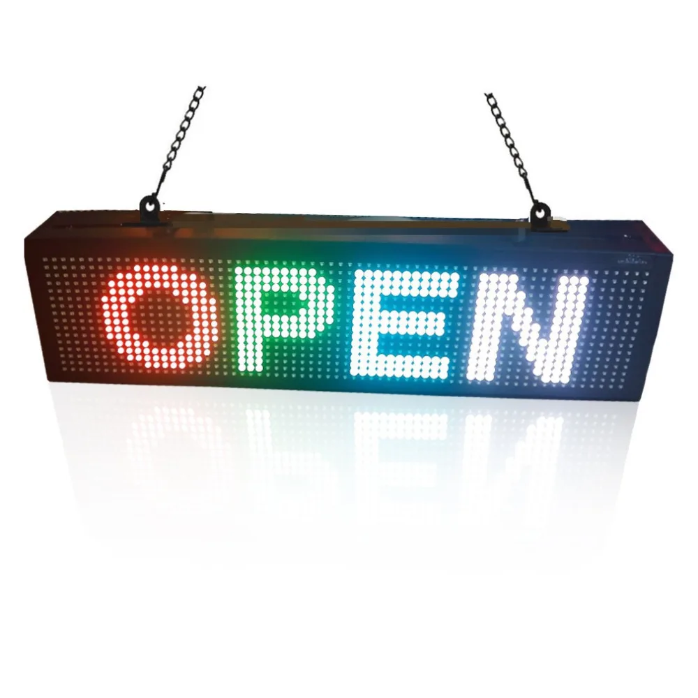 20"X6" Programmable Scrolling LED Rainbow Message Display For Store advertising Business Sign
20"X6" Programmable Scrolling LED Rainbow Message Display For Store advertising Business Sign