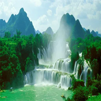 Waterfall landscape scenery background wall professional production wallpaper mural custom poster photo wall
Waterfall landscape scenery background wall professional production wallpaper mural custom poster photo wall