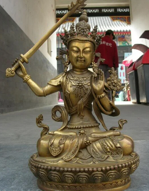 song voge gem S1105 Tibet cloister Brass Carved manjusri Bodhisattva Kwan-yin Guan Yin Buddha Statue
song voge gem S1105 Tibet cloister Brass Carved manjusri Bodhisattva Kwan-yin Guan Yin Buddha Statue