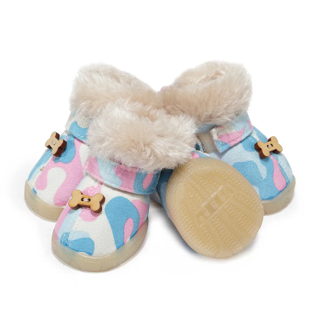 4Pcs Pet Dog Shoes winter Outdoor Sports Camouflage Warm Cotton Shoes Puppy Soft Bottom Shoes for small medium large pet dogs
4Pcs Pet Dog Shoes winter Outdoor Sports Camouflage Warm Cotton Shoes Puppy Soft Bottom Shoes for small medium large pet dogs