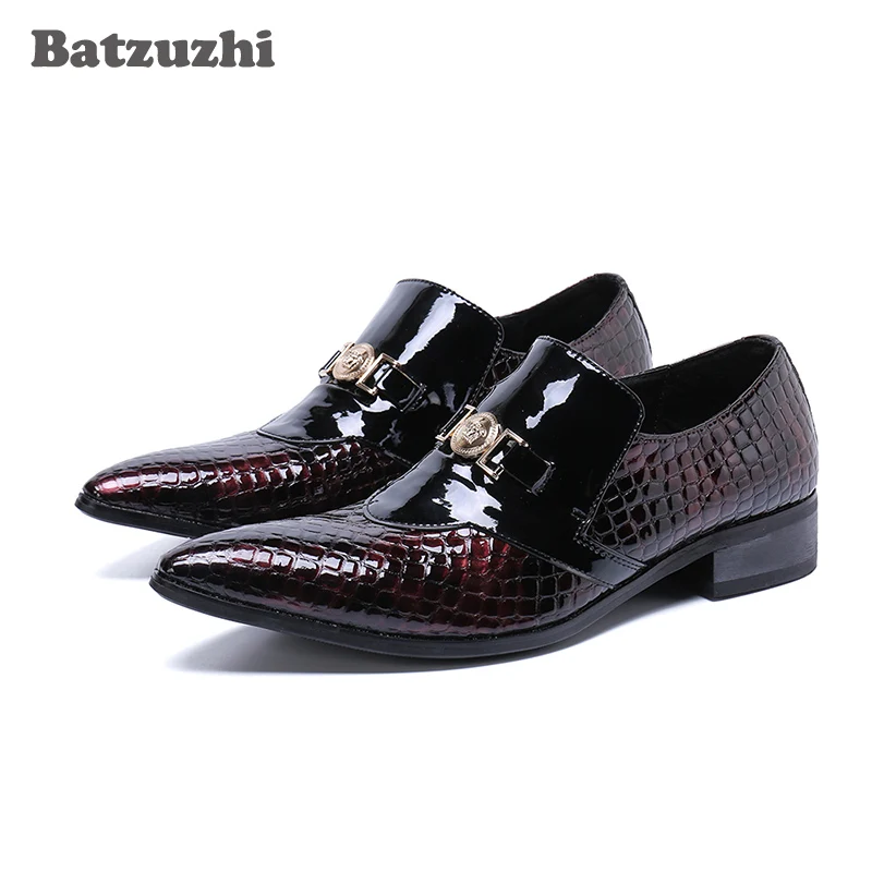 Batzuzhi Designer Genuine Leather Men Dress Shoes Pointed Toe Business Oxfords Shoes Wedding Shoes Plus Size US12, EU38-46
Batzuzhi Designer Genuine Leather Men Dress Shoes Pointed Toe Business Oxfords Shoes Wedding Shoes Plus Size US12, EU38-46