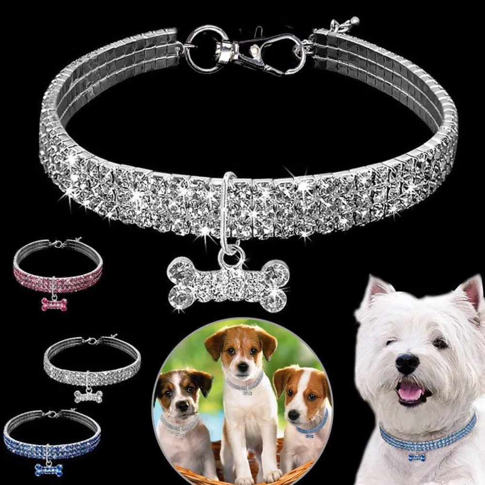Mini Rhinestone Pet Dog Collar Adjustable Crystal Puppy Chihuahua Cat Pet Sliver Collars Leash Suit Small Medium Pets Accessorie
Mini Rhinestone Pet Dog Collar Adjustable Crystal Puppy Chihuahua Cat Pet Sliver Collars Leash Suit Small Medium Pets Accessorie