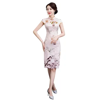 Shanghai Story 2019 Factory Price Chinese Style Dress Short Sleeve Floral Qipao dress Knee Length Cheap Cheongsam for Women
Shanghai Story 2019 Factory Price Chinese Style Dress Short Sleeve Floral Qipao dress Knee Length Cheap Cheongsam for Women