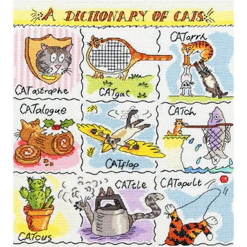 Dictionary of Cats counted cross stitch kits 14ct DIY Pattern Sets 11CT printed Cotton Handmade Embroidery Needlework DIY Gift 
Dictionary of Cats counted cross stitch kits 14ct DIY Pattern Sets 11CT printed Cotton Handmade Embroidery Needlework DIY Gift
