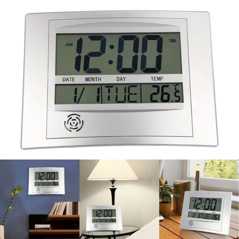 Wall Clock La Crosse Technology WT-8002U Digital LCD Wall Hanging Clock With Snooze and User Manual
Wall Clock La Crosse Technology WT-8002U Digital LCD Wall Hanging Clock With Snooze and User Manual