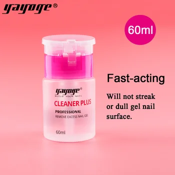 YAYOGE 60ml UV LED Gel Nail Polish Remover Varnish Slip Solution Acetone Cleanser Plus Nail Surface Cleanse Sticky Remove Liquid
YAYOGE 60ml UV LED Gel Nail Polish Remover Varnish Slip Solution Acetone Cleanser Plus Nail Surface Cleanse Sticky Remove Liquid