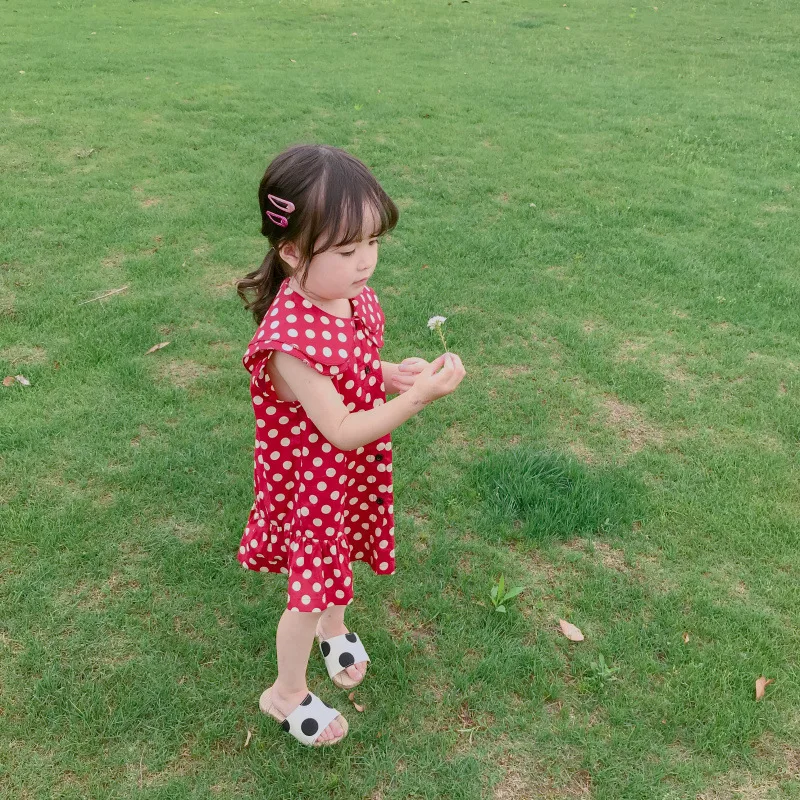 Peter Pan Collar Toddler Summer Dress Girl Ruffles Baby Girls Dresses Pure Cotton Princess Holiday Party Red 2019 Kids Clothing 2 3 4 5 6 7 8 9 10 11 12 13 14 15 years little fashion dress for girls (5).jpg
