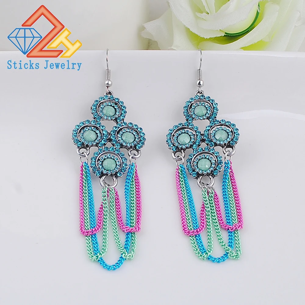 Wholesale and retail jewelry chain fashion tassel earrings electrophoresis ancient silver alloy plating earrings free shipping
Wholesale and retail jewelry chain fashion tassel earrings electrophoresis ancient silver alloy plating earrings free shipping