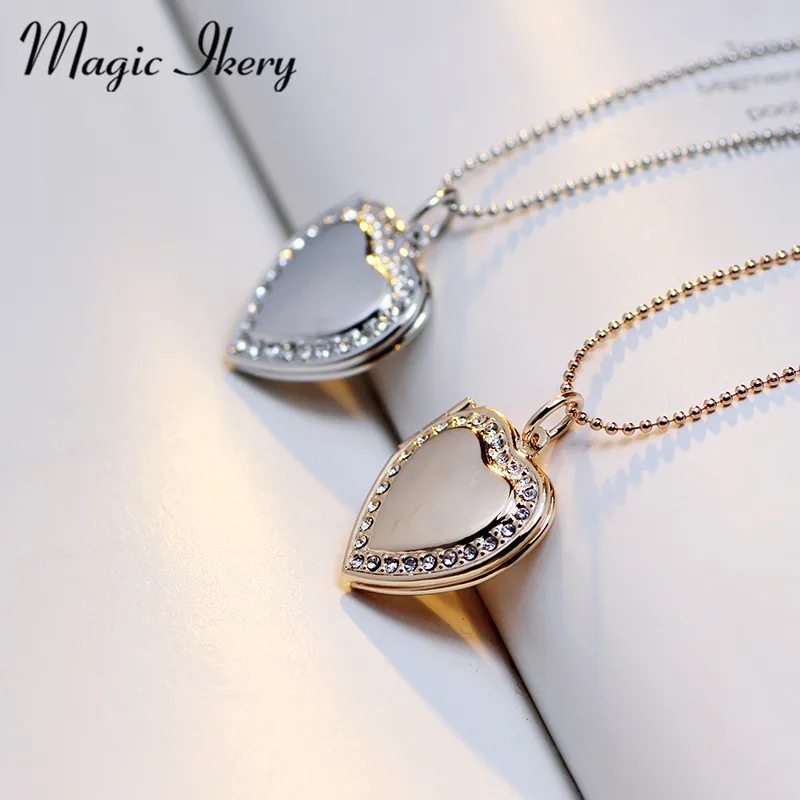Magic Ikery Photo memory floating locket Necklace Rose Gold Color Heart Flash Box fashion necklaces for women 2016 MKA63
Magic Ikery Photo memory floating locket Necklace Rose Gold Color Heart Flash Box fashion necklaces for women 2016 MKA63