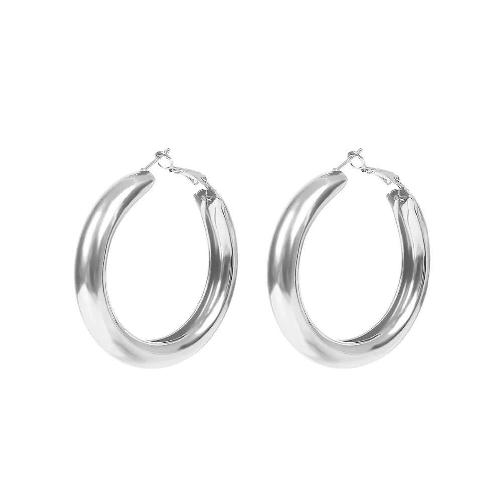 50MM Big Gold Hoops Earrings Minimalist Thick Tube Round Circle Rings Earrings For Women Zinc Alloy Trendy Hiphop Rock
50MM Big Gold Hoops Earrings Minimalist Thick Tube Round Circle Rings Earrings For Women Zinc Alloy Trendy Hiphop Rock