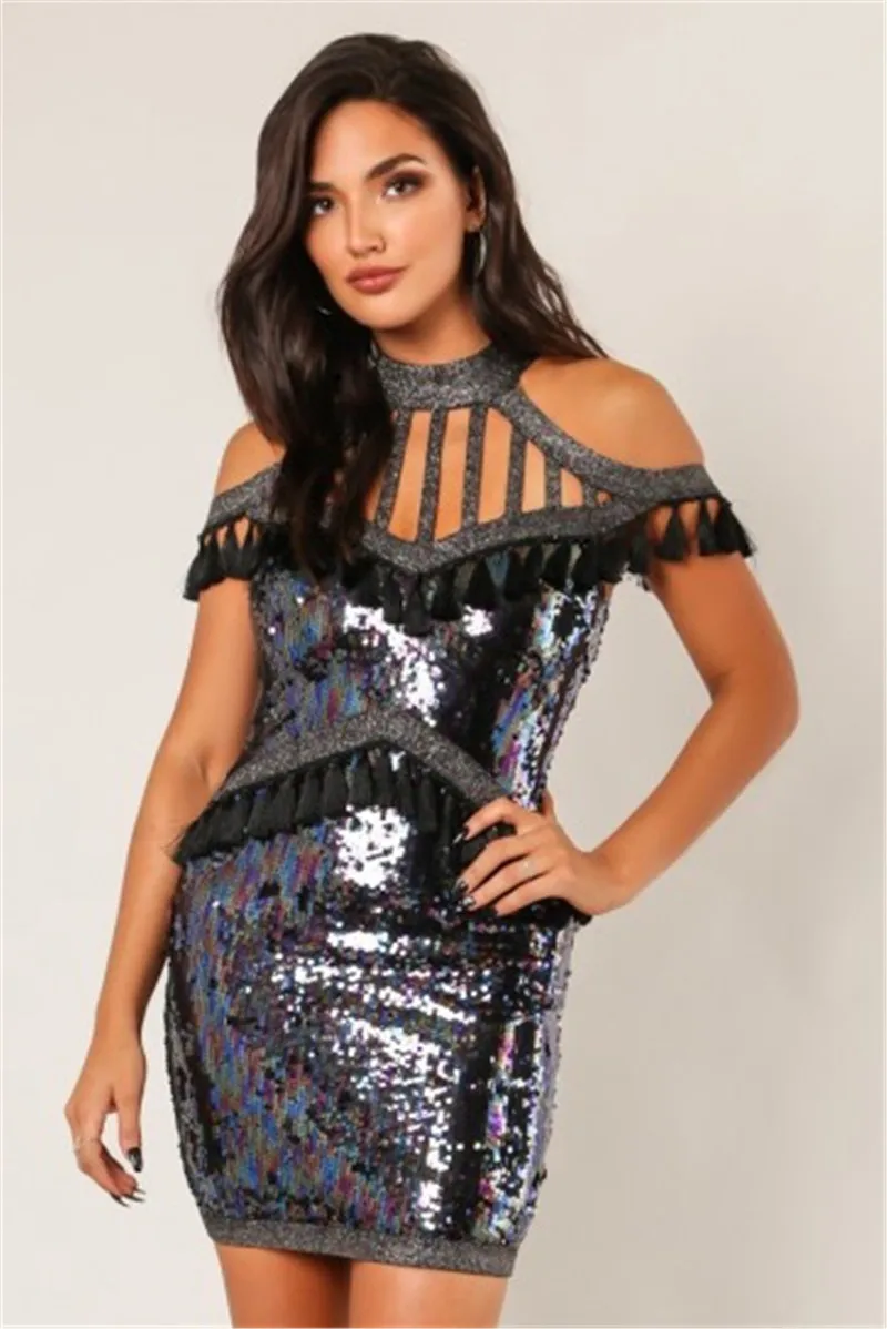 Black Luxury Women's Dresses Tassel Backless Sequins Sheath Sexy Night Party Dress
Black Luxury Women's Dresses Tassel Backless Sequins Sheath Sexy Night Party Dress