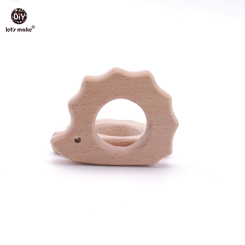 Let's Make Wooden Teether 20pc Natural Wooden Animal Hedgehog Porcupine Teething Rattle Montessori Inspired Nursing Pendant
Let's Make Wooden Teether 20pc Natural Wooden Animal Hedgehog Porcupine Teething Rattle Montessori Inspired Nursing Pendant