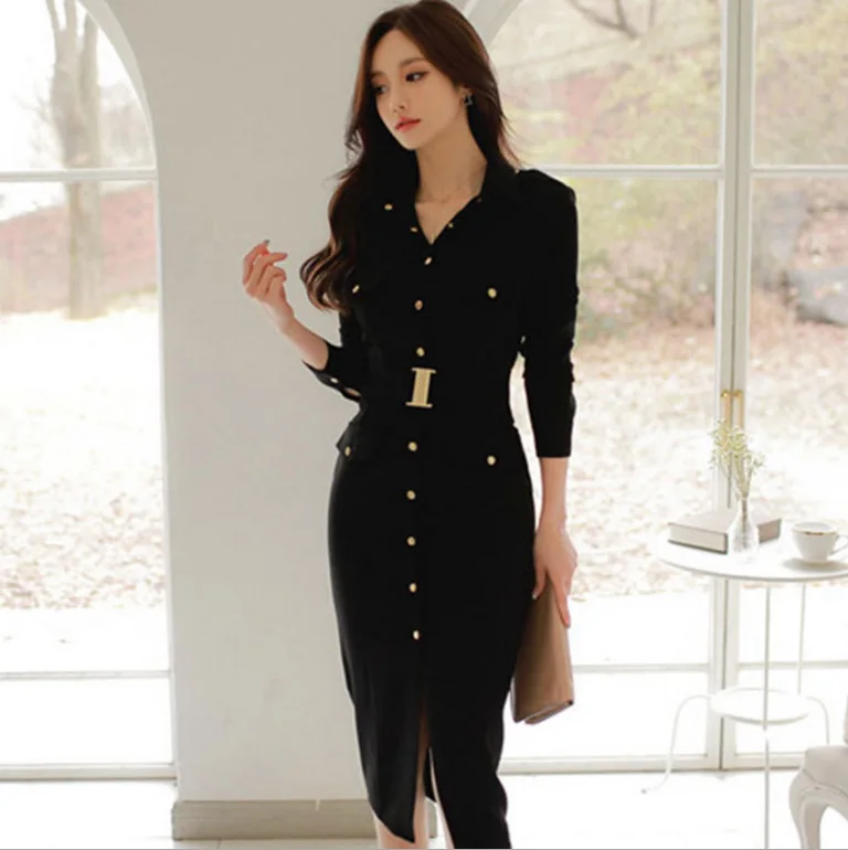 2019 Autumn New Professional Women Wear Amazon Bag Hip Thin OL Fashion Black Purity Dress Women Suit Black High Waist Hot
2019 Autumn New Professional Women Wear Amazon Bag Hip Thin OL Fashion Black Purity Dress Women Suit Black High Waist Hot