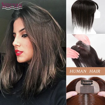 HOUYAN Top Piece Closure Toupee Straight Artificial Human Hair Material Hair Hand-made Natural Black Hairpiece
HOUYAN Top Piece Closure Toupee Straight Artificial Human Hair Material Hair Hand-made Natural Black Hairpiece